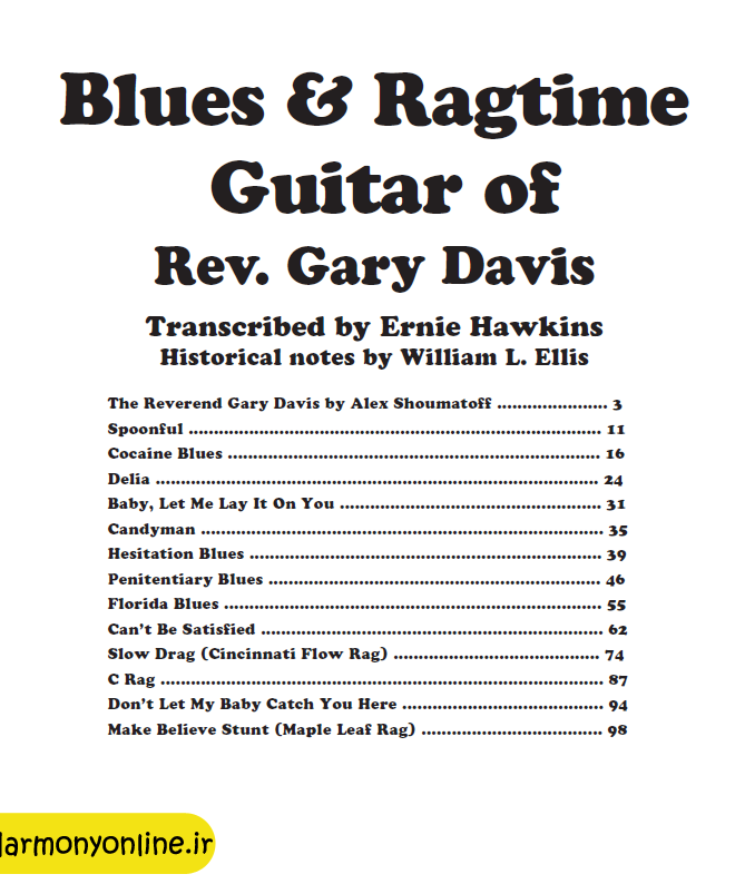 کتاب Blues & Ragtime Guitar
