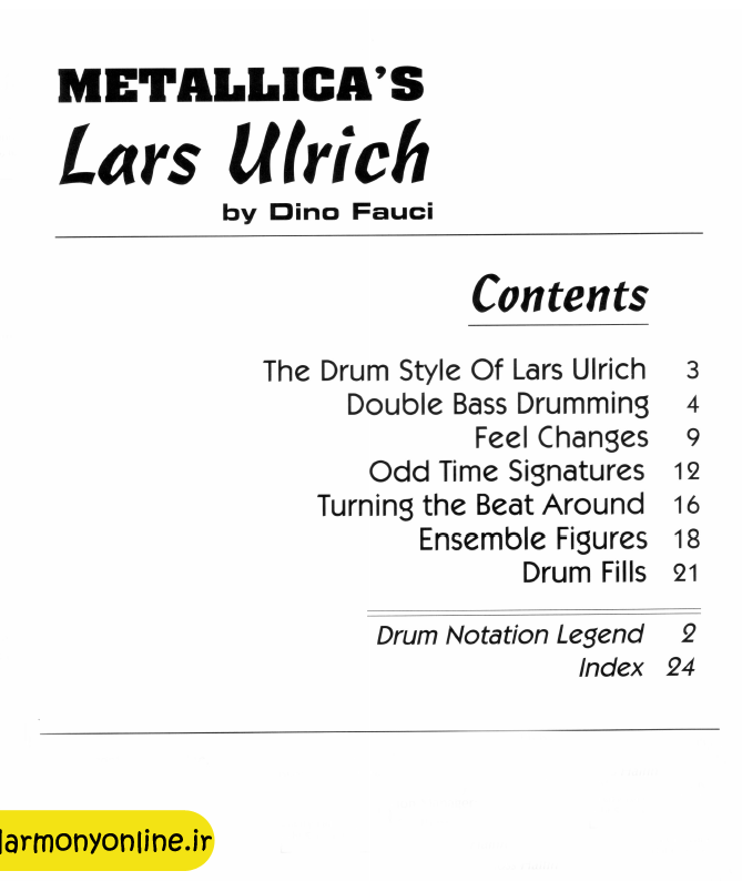 کتاب Dino Fauci - Metallicas Lars Ulrich
