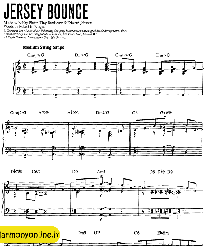 قطعات سبک جاز برای پیانو 1