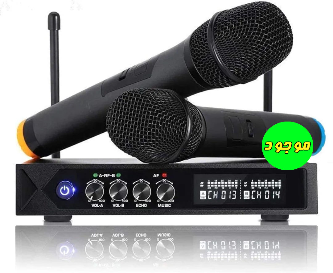 سیستم بی سیم کارائوکه حرفه ای - 2 میکروفون بلوتوثی Preup S9 Professional