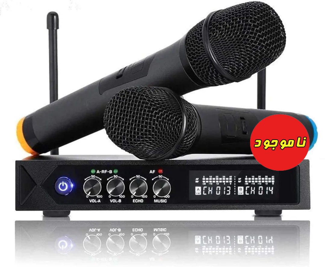 سیستم بی سیم کارائوکه حرفه ای - 2 میکروفون بلوتوثی Preup S9 Professional