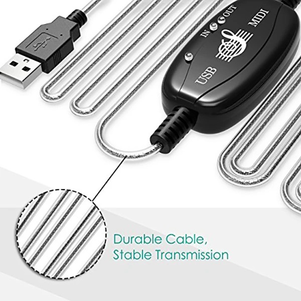 کابل مبدل USB to MIDI فرانت