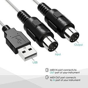 کابل مبدل USB to MIDI فرانت