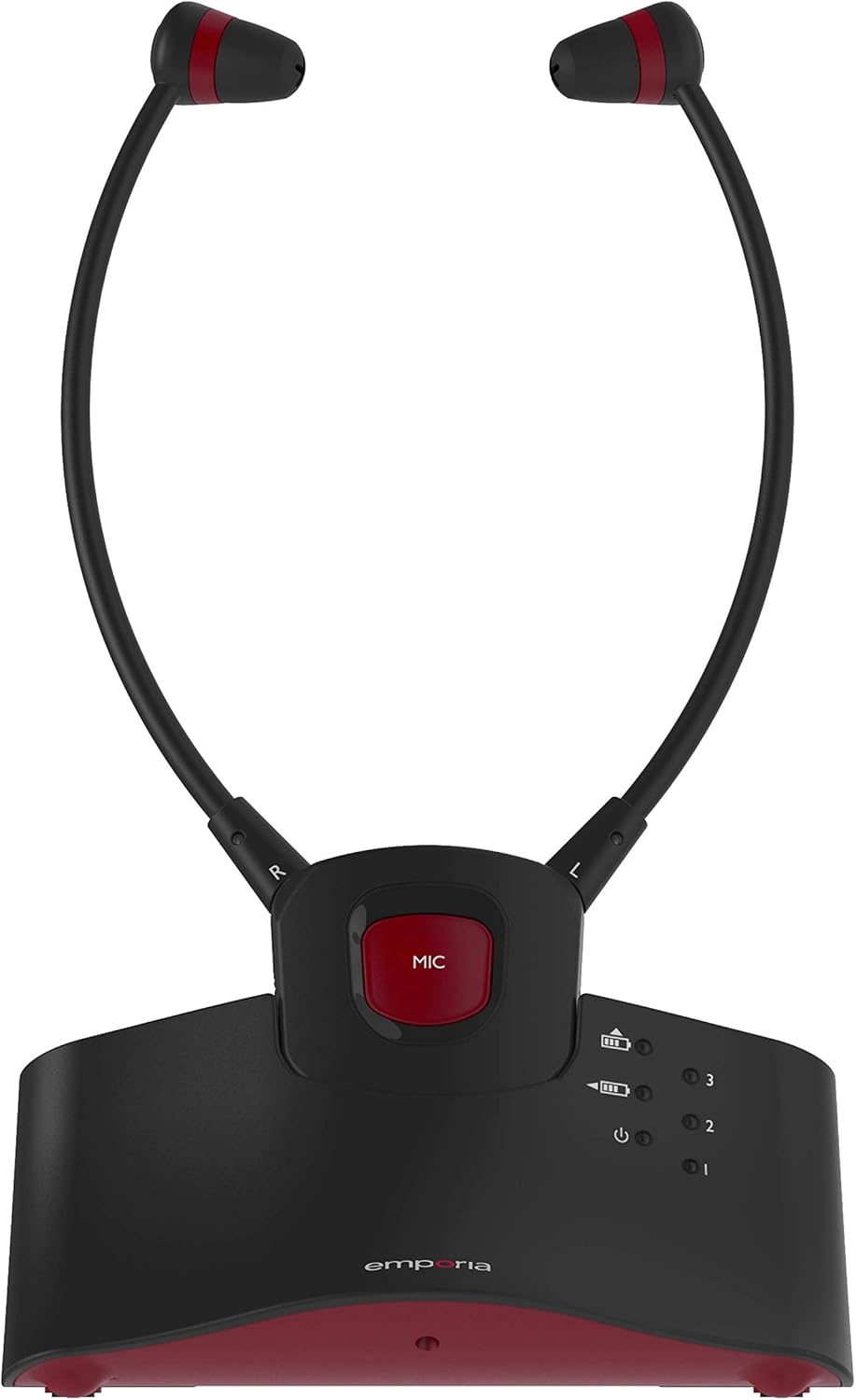 هدفون تلویزیون بی سیم Emporia | 70070 ،TVHP-20 با تقویت کننده شنوایی | باتری قابل شارژ