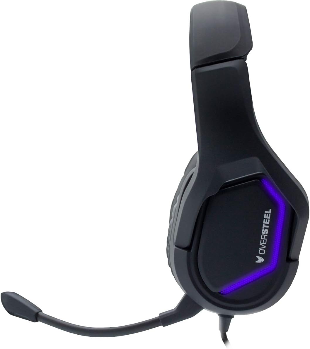 هدست (هدفون) گیمینگ Oversteel ZAMAK – RGB با میکروفون