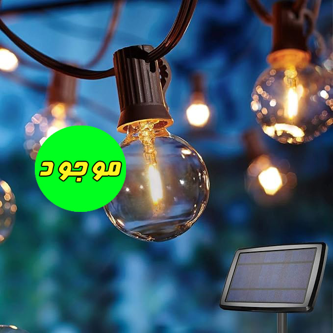 ریسه نوری خورشیدی OxyLED – چراغ 22 عددی LED ضدآب با شارژ خورشیدی و USB، مناسب برای حیاط، باغ، بالکن و جشنها