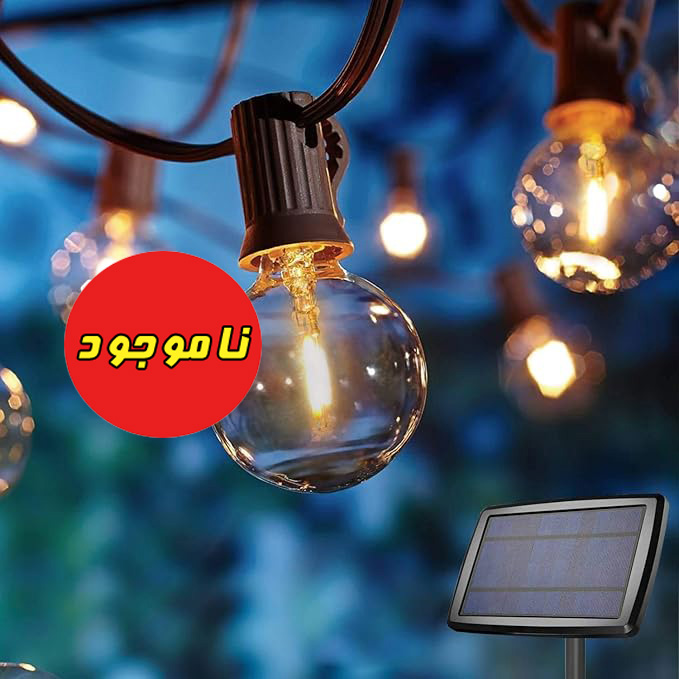 ریسه نوری خورشیدی OxyLED – چراغ 22 عددی LED ضدآب با شارژ خورشیدی و USB، مناسب برای حیاط، باغ، بالکن و جشن‌ها