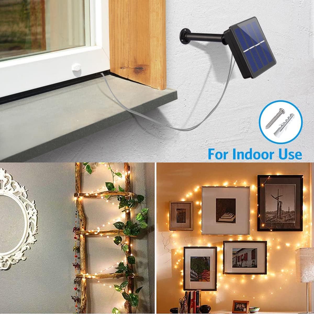 ریسە چراغ‌های خورشیدی 14 متر و 240 LED مدل OWWASD Outdoor Solar Fairy Lights