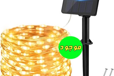 ریسە چراغ‌های خورشیدی 14 متر و 240 LED مدل OWWASD Outdoor Solar Fairy Lights