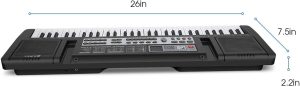 پیانو دیجیتال دارای 61 کلید و میکروفون MQ-6121
