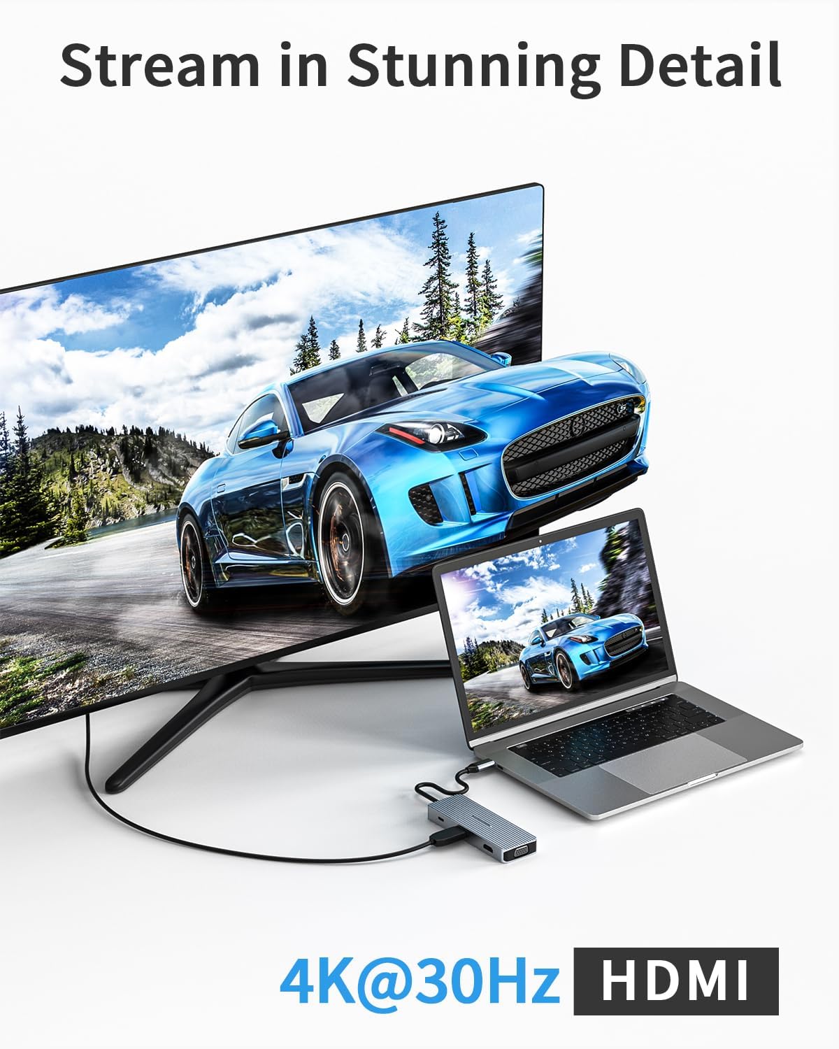 هاب USB C داک استیشن 9 پورت مدل HB040