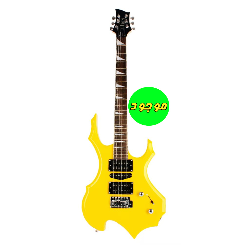 گیتار الکتریک IRIN Flame-shaped Electric Guitar R-180 رنگ زرد