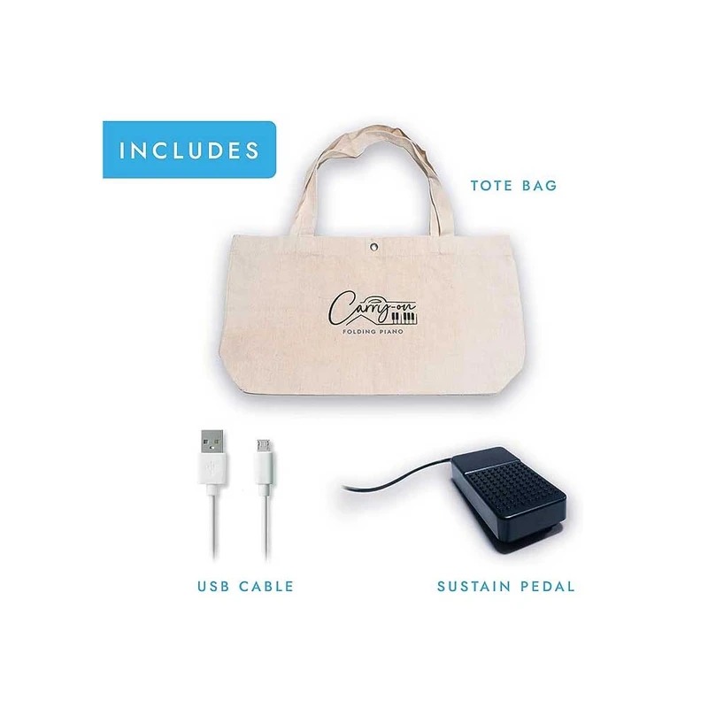 پیانو دیجیتال میدی پلاس مدل تاشو Folding Piano 88